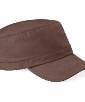 Bruin beechfield leger petje