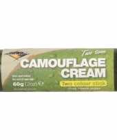 Bruine groene camouflage creme stift gram