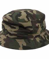 Camouflage hoed volwassenen groen one size