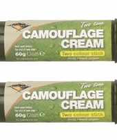 Pakket stuks bruine groene camouflage creme stift gram 10265627