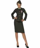 Vrouwlijke leger officier kostuum